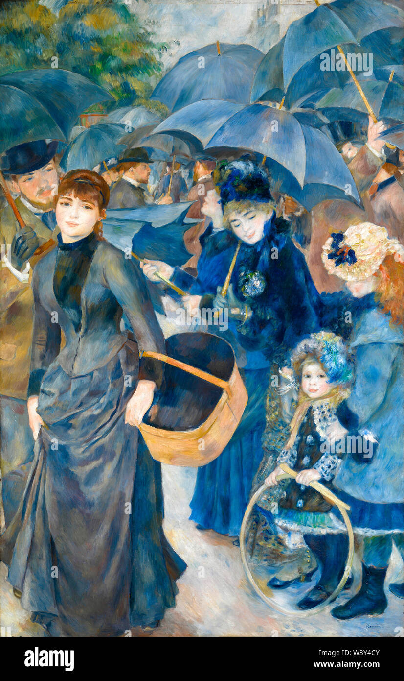 Renoir painting umbrellas hi-res stock photography and images - Alamy, حجم الصورة 826x1390