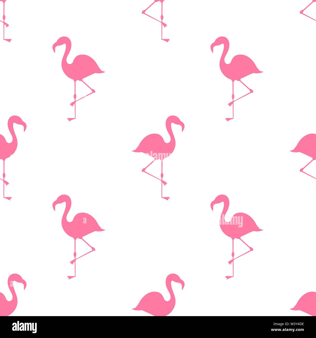 Pink flamingos summer pattern. Vector illustration Stock Vector Image ...