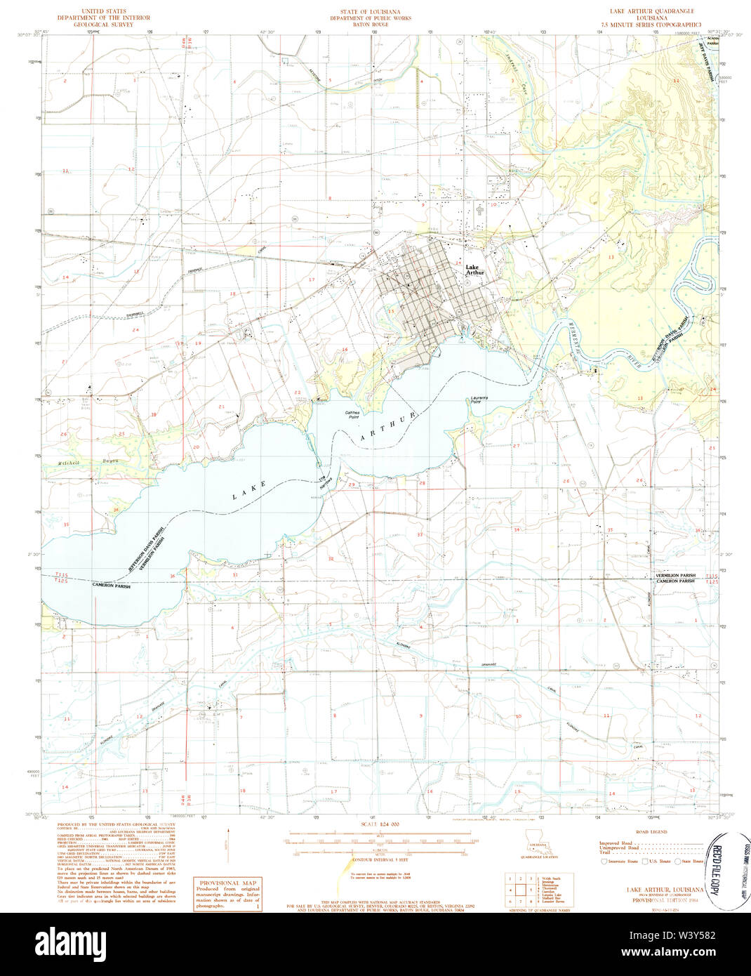 Map Of Lake Arthur Louisiana Map Of Lake Arthur Louisiana High Resolution Stock Photography And Images -  Alamy