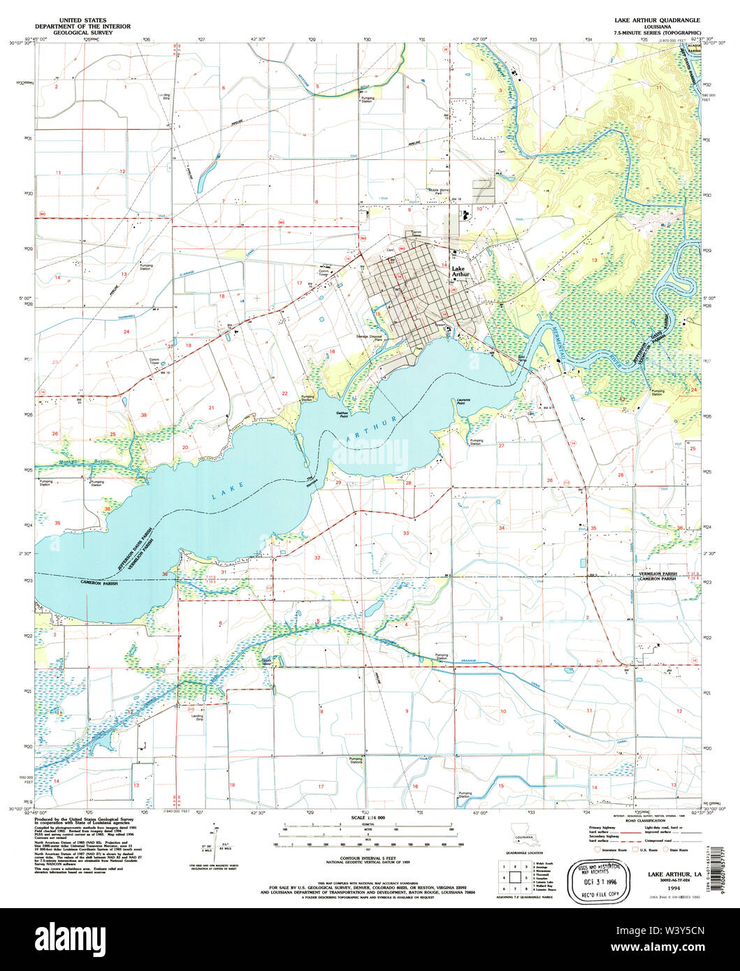 Map Of Lake Arthur Louisiana Map Of Lake Arthur Louisiana High Resolution Stock Photography And Images -  Alamy