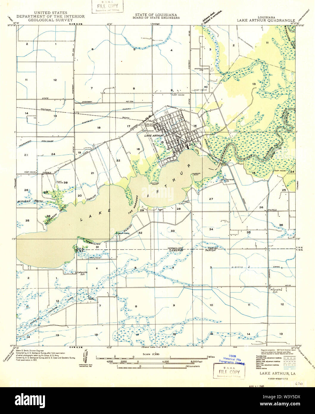 Lake arthur map hires stock photography and images Alamy