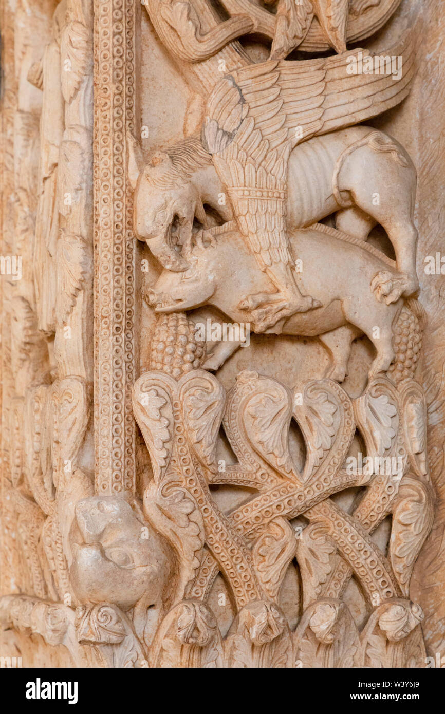 The Cathedral of St. Lawrence, Trogir, Dalmatian Coast, Croatia, Europe Stock Photo