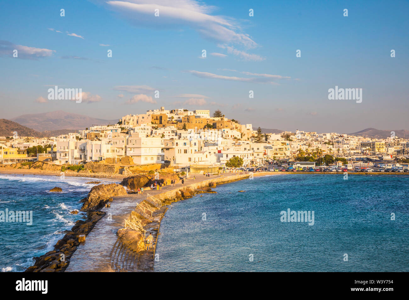 Naxos Town, Naxos, Cyclade Islands, Greece Stock Photo