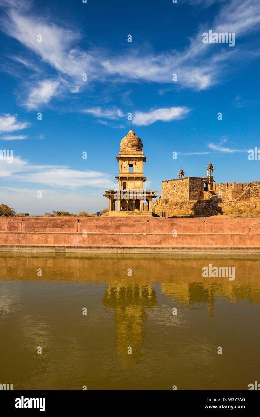 India, Madhya Pradesh, Gwalior, Gwalior Fort, Johar Kund Stock Photo
