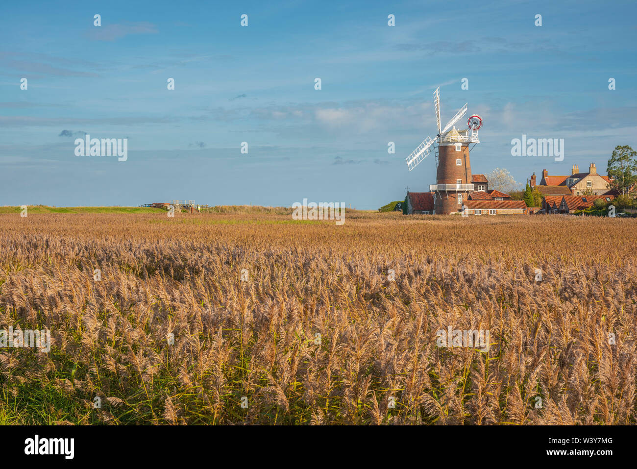 UK, England, East Anglia, Norfolk, Cley, Cley Windmill Stock Photo