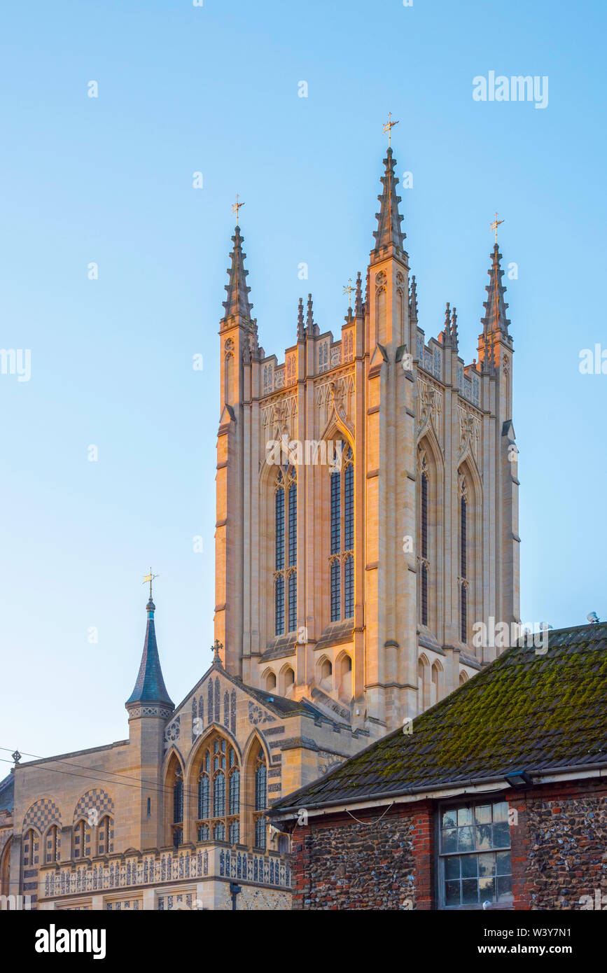 UK, England, Suffolk, Bury Saint Edmunds, St Edmundsbury Cathedral Stock Photo