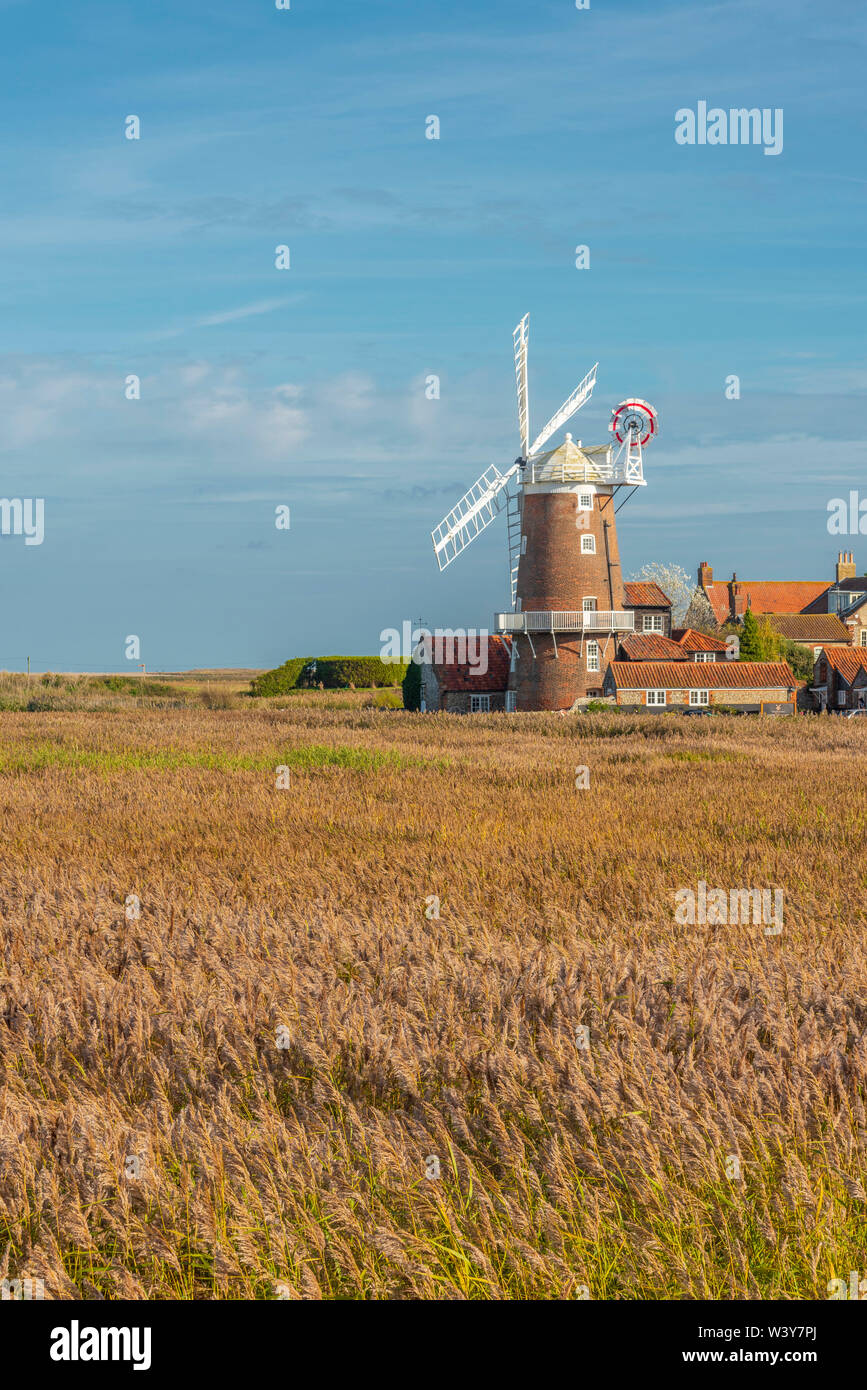 UK, England, East Anglia, Norfolk, Cley, Cley Windmill Stock Photo