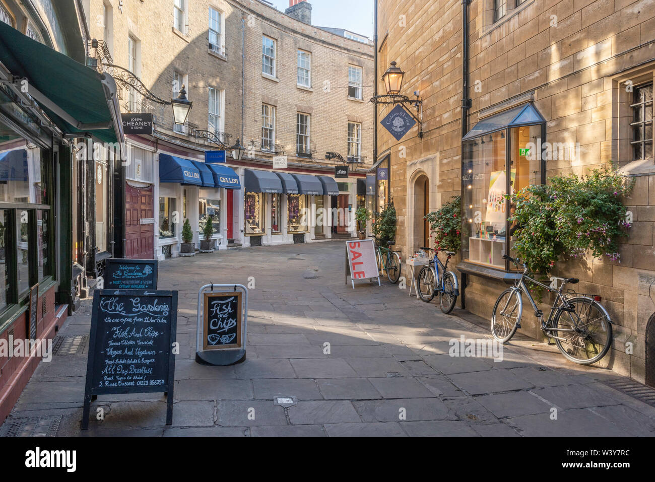 UK, England, Cambridge, Trinity Street, Rose Crescent Stock Photo