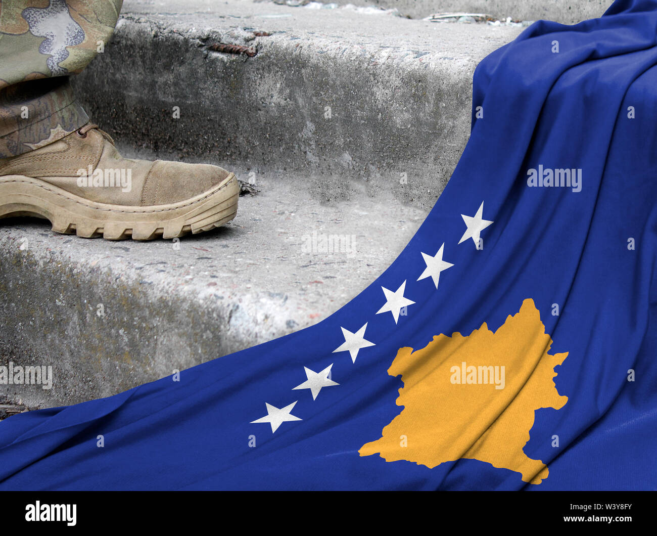 Republic of kosovo flag hi-res stock photography and images - Alamy