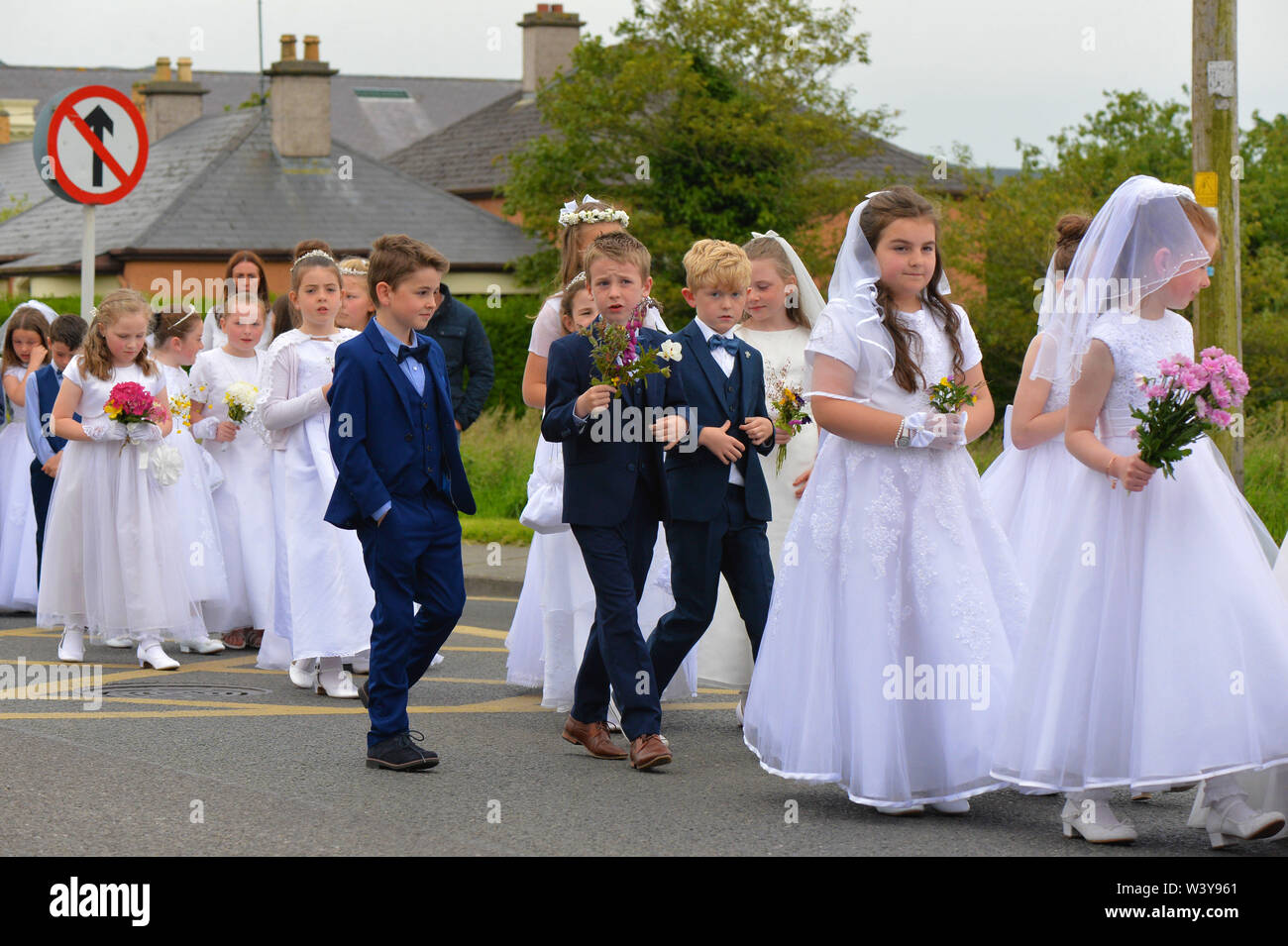 Wearing Formal First Communion Outfits, Multiracial Children Line