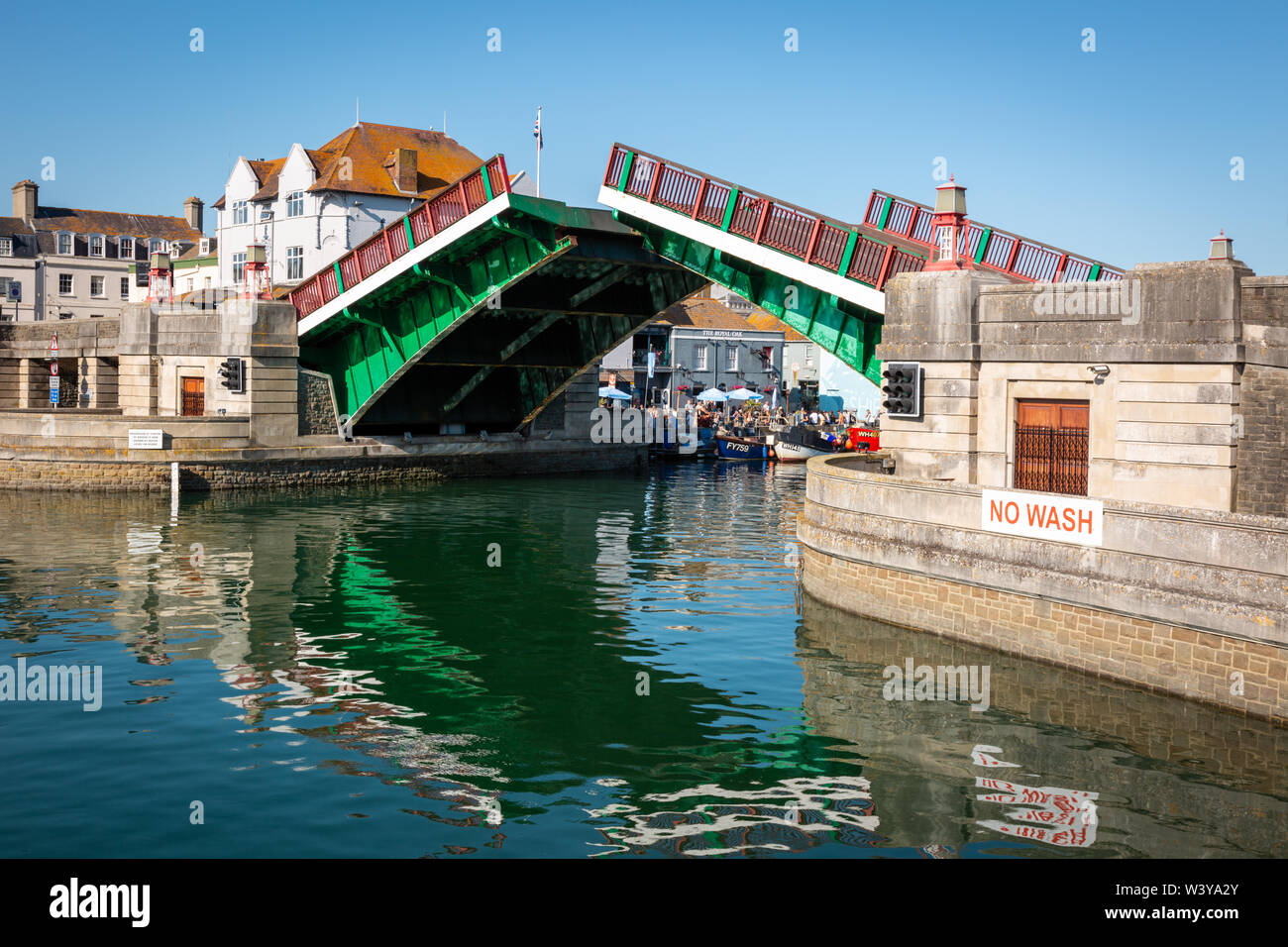 Town Bridge, harbour, Weymouth, Dorset UK Stock Photo