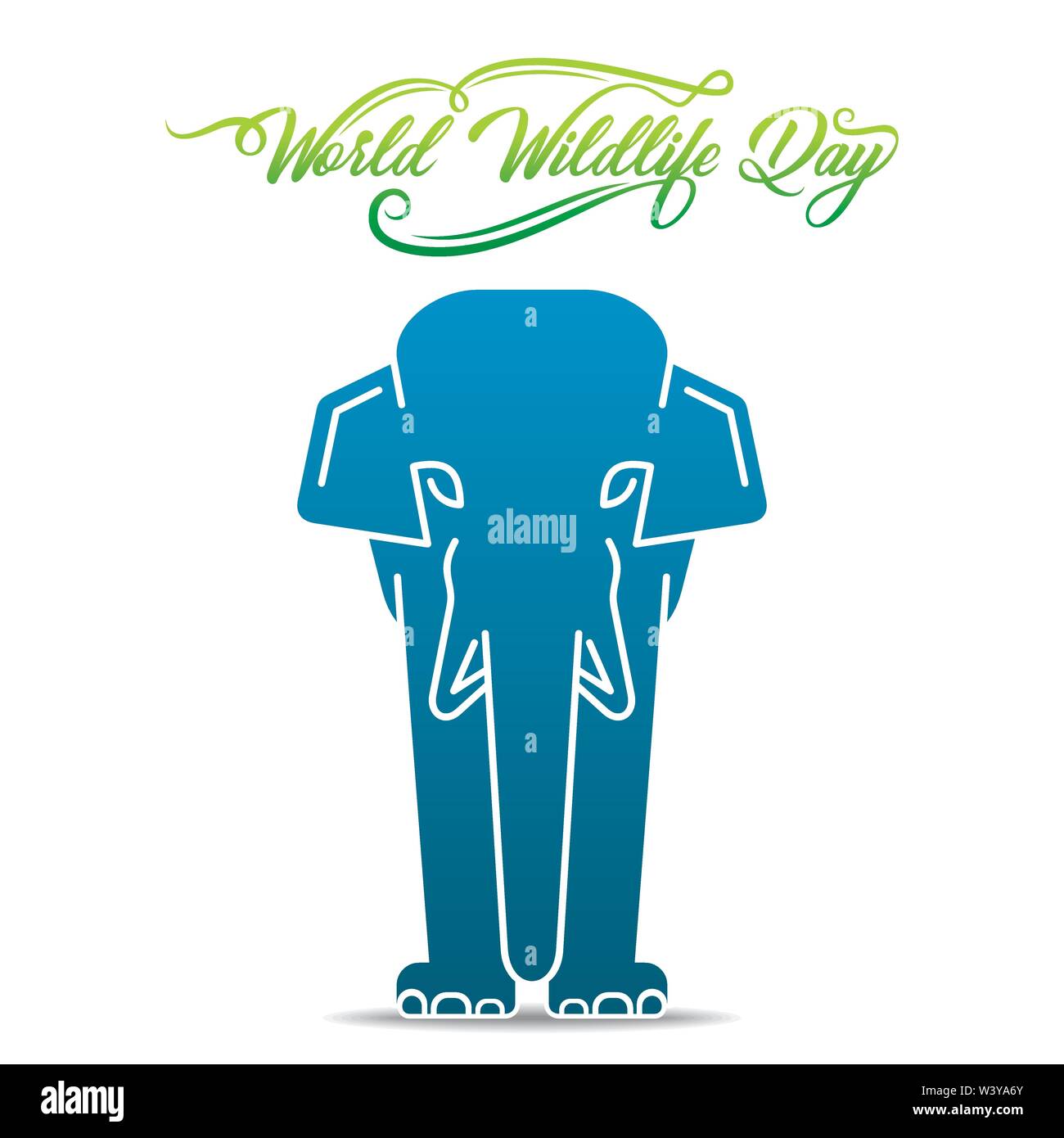 world wildlife day banner design, animal in forest design Stock Vector