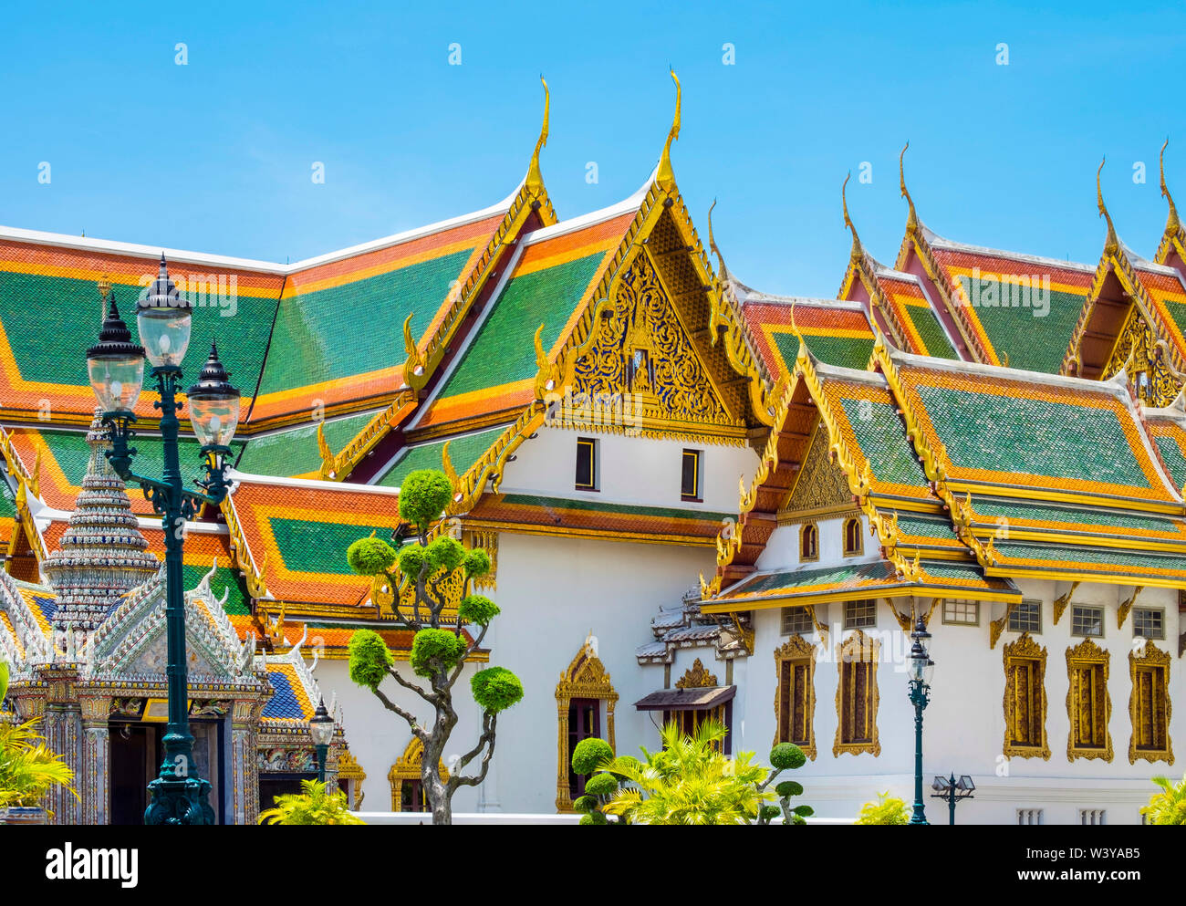 Phra Maha Monthien group, Grand Palace complex, Bangkok, Thailand Stock Photo
