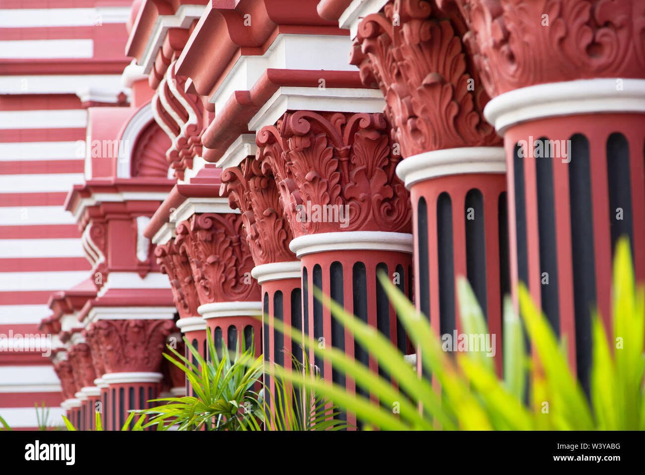 Red Masjid, Pettah, Colombo, Sri Lanka Stock Photo
