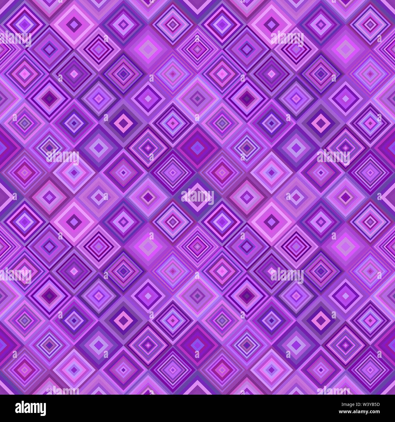 Seamless diagonal square mosaic pattern background - vector