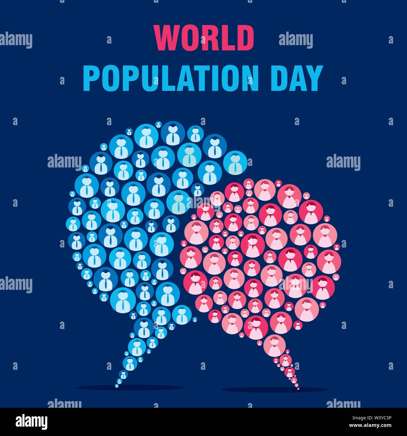 creative poster of world population day design Stock Vector Image & Art ...