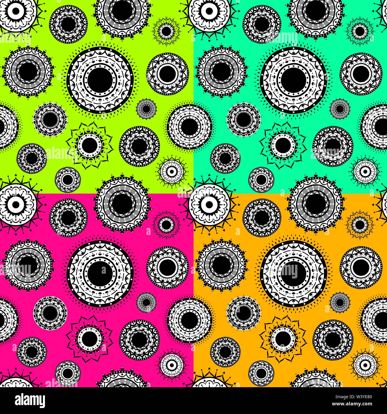 creative indian decorative design seamless pattern background vector Stock Vector
