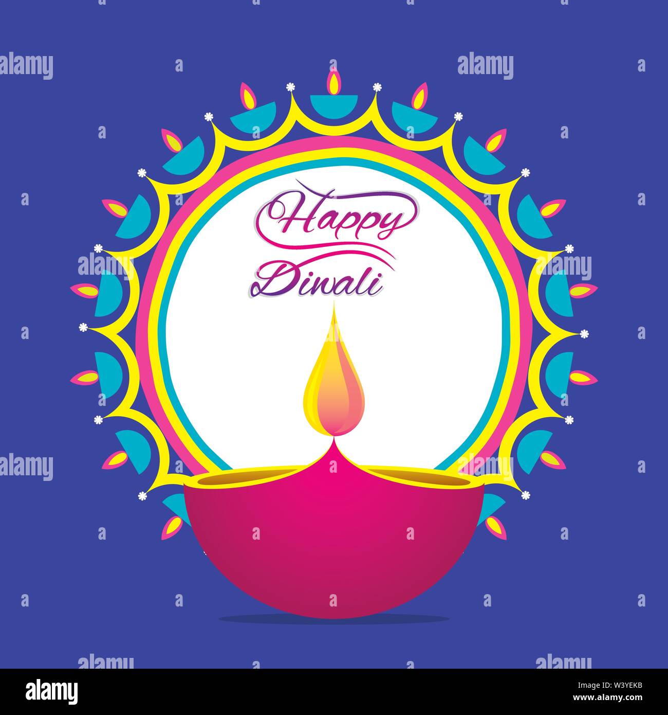 Diwali greeting design Stock Vector Images - Page 2 - Alamy