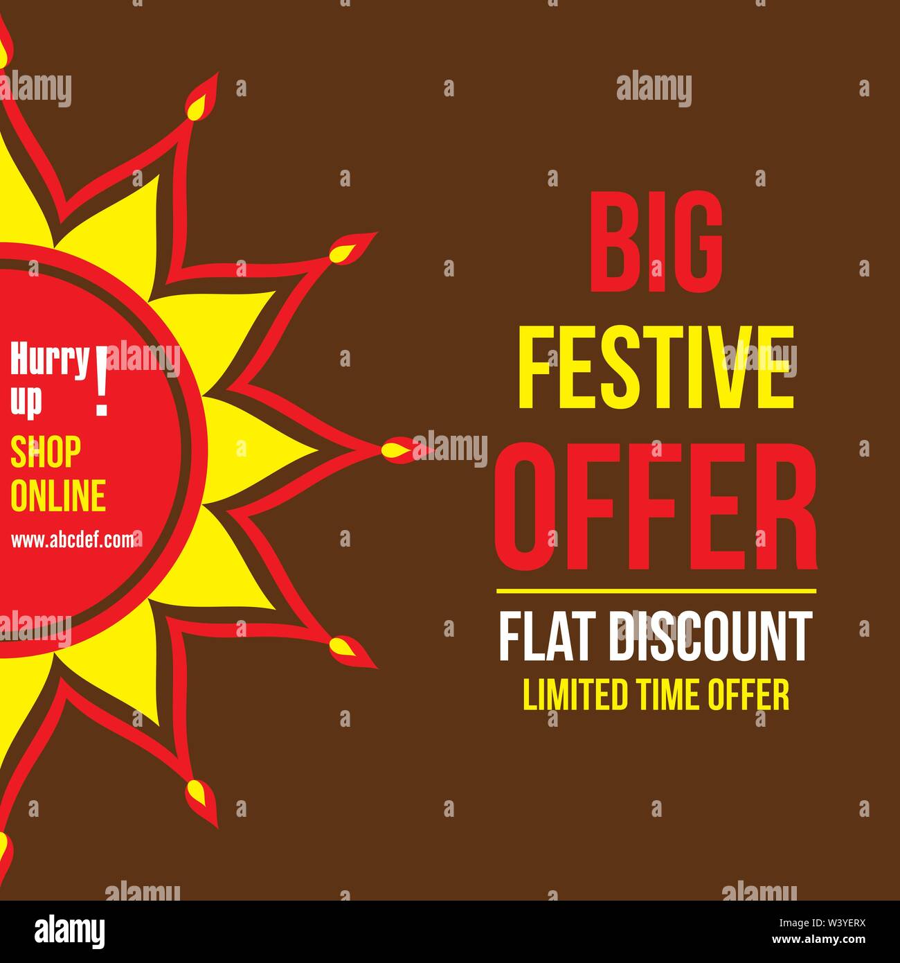 Diwali Big Festival Sale Banner Or Festival Sale Template Design