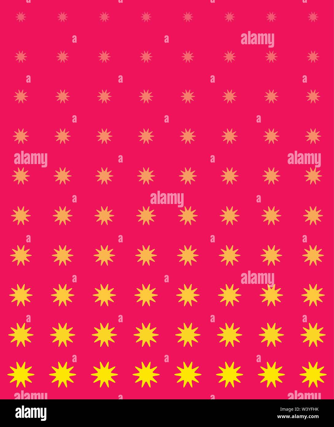 creative yellow flower pattern on pink background design Stock Vector