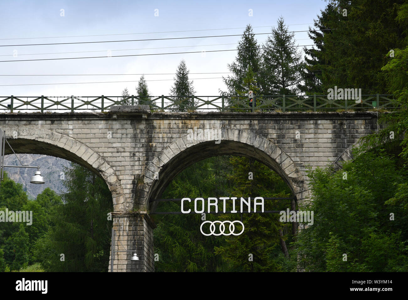Brücke Bei Cortina d’Ampezzo. 