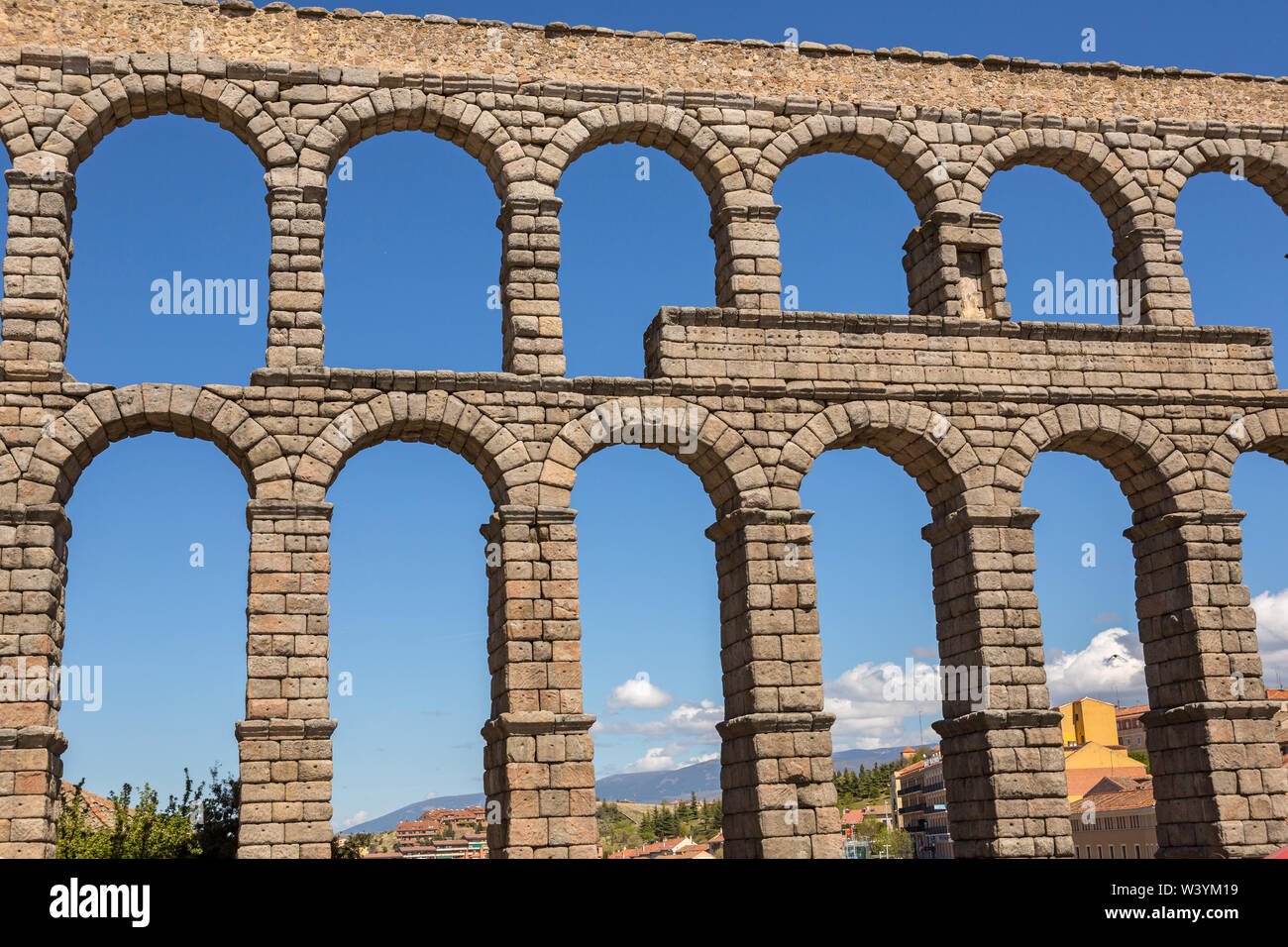 Segovia Aqueduct, ruins of ancient Rome, Segovia, Spain Stock Photo - Alamy