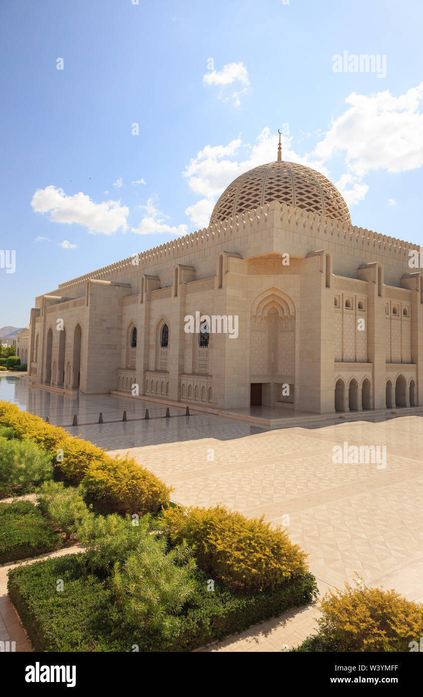 Sultan Qaboos Mosque, Muscat, Oman Stock Photo
