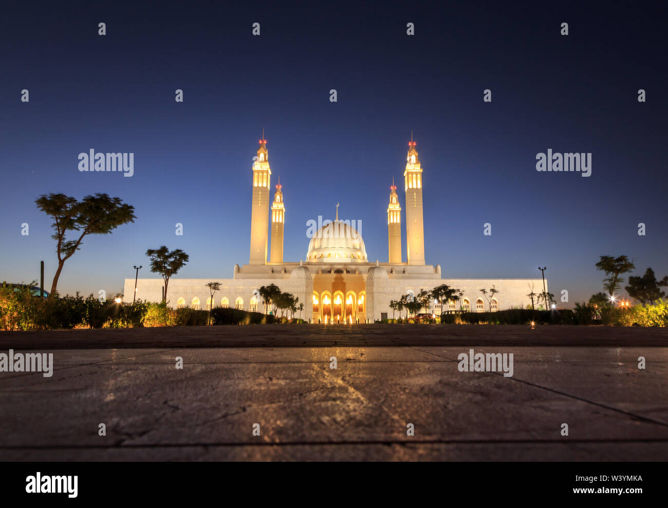 Sultan Qaboos Mosque near Nizza, Oman Stock Photo