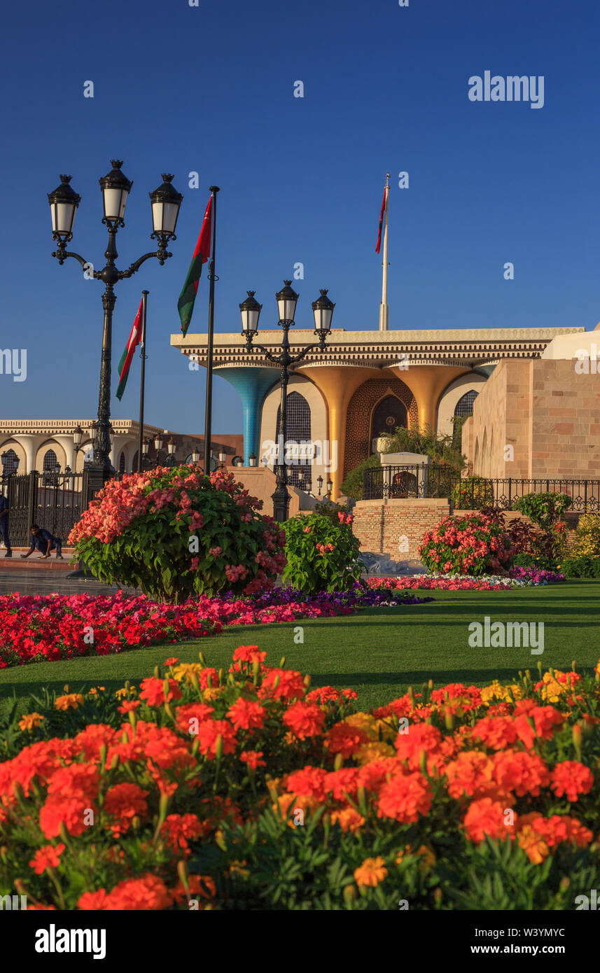 The Palace of Sultan Qaboos, Oman Stock Photo