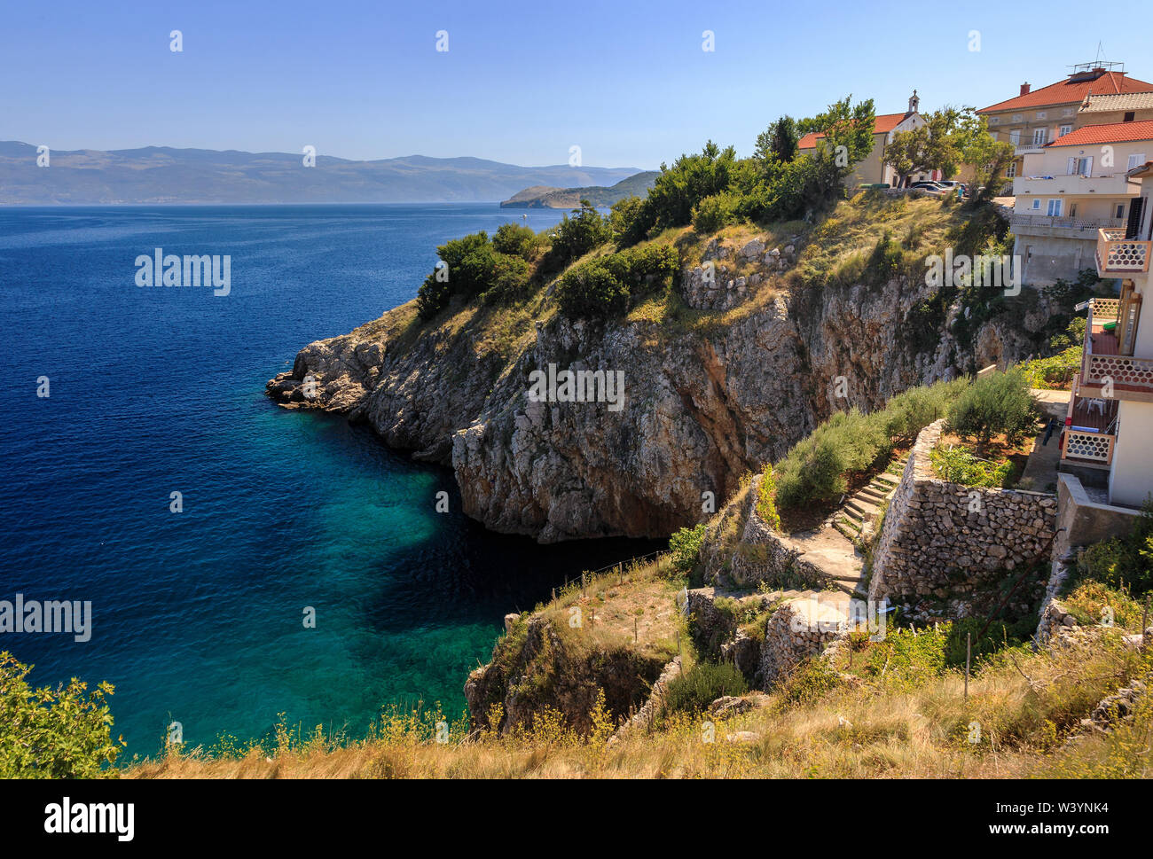 Küstenlandschaft in Kroatien Stock Photo