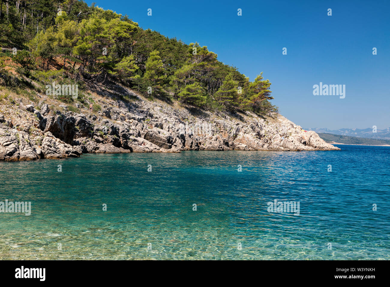 Küstenlandschaft in Kroatien Stock Photo