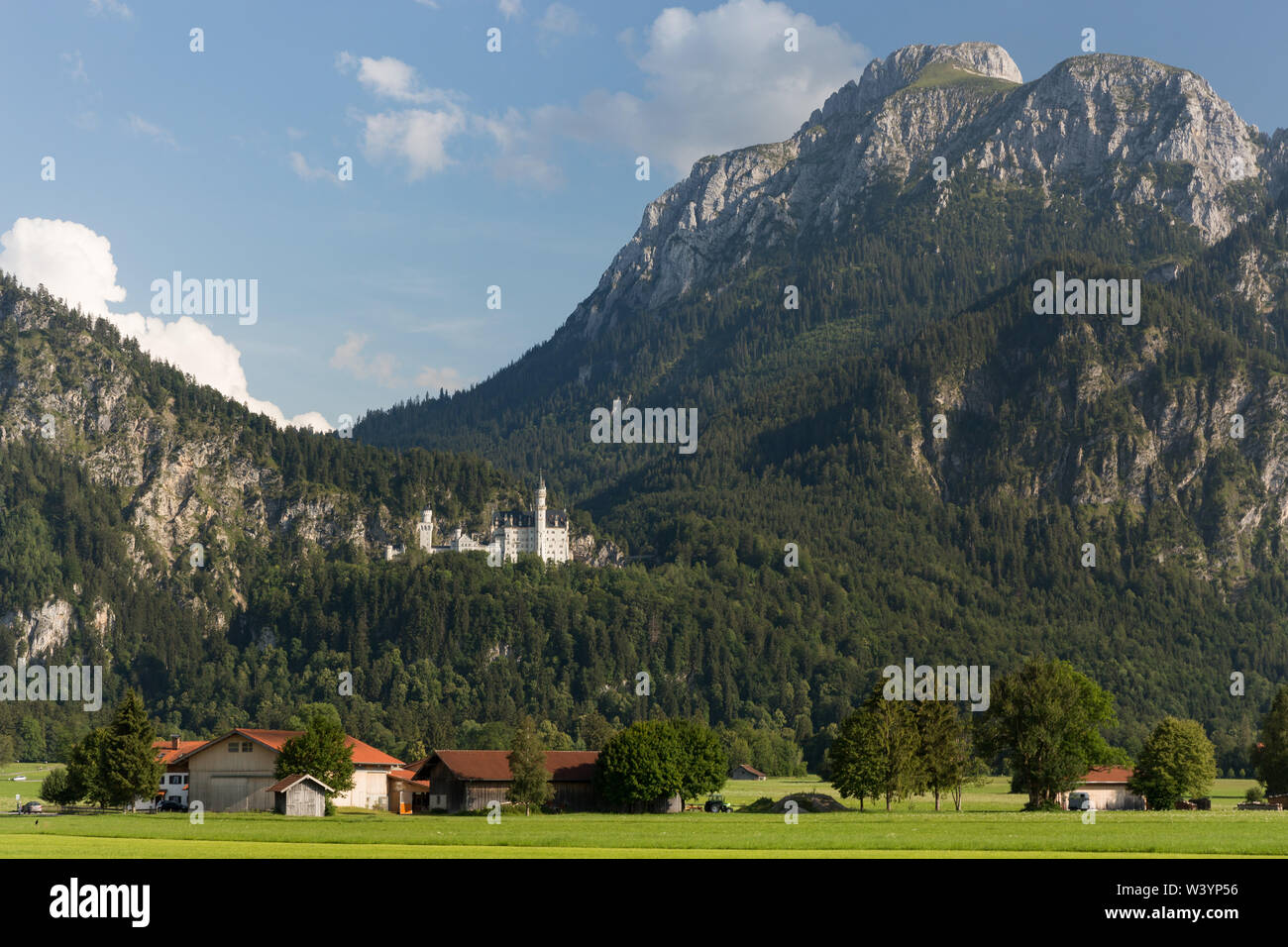 The world famous Neuschwanstein Castle in Bavaria, Germany Stock Photo