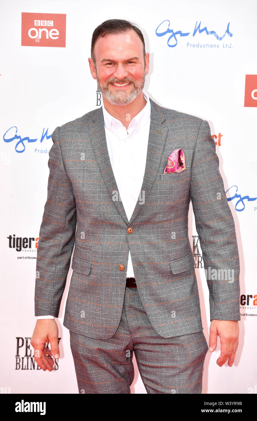 Glynn Purnell attending the Peaky Blinders Series Five World Premiere held at Birmingham Town Hall. Stock Photo