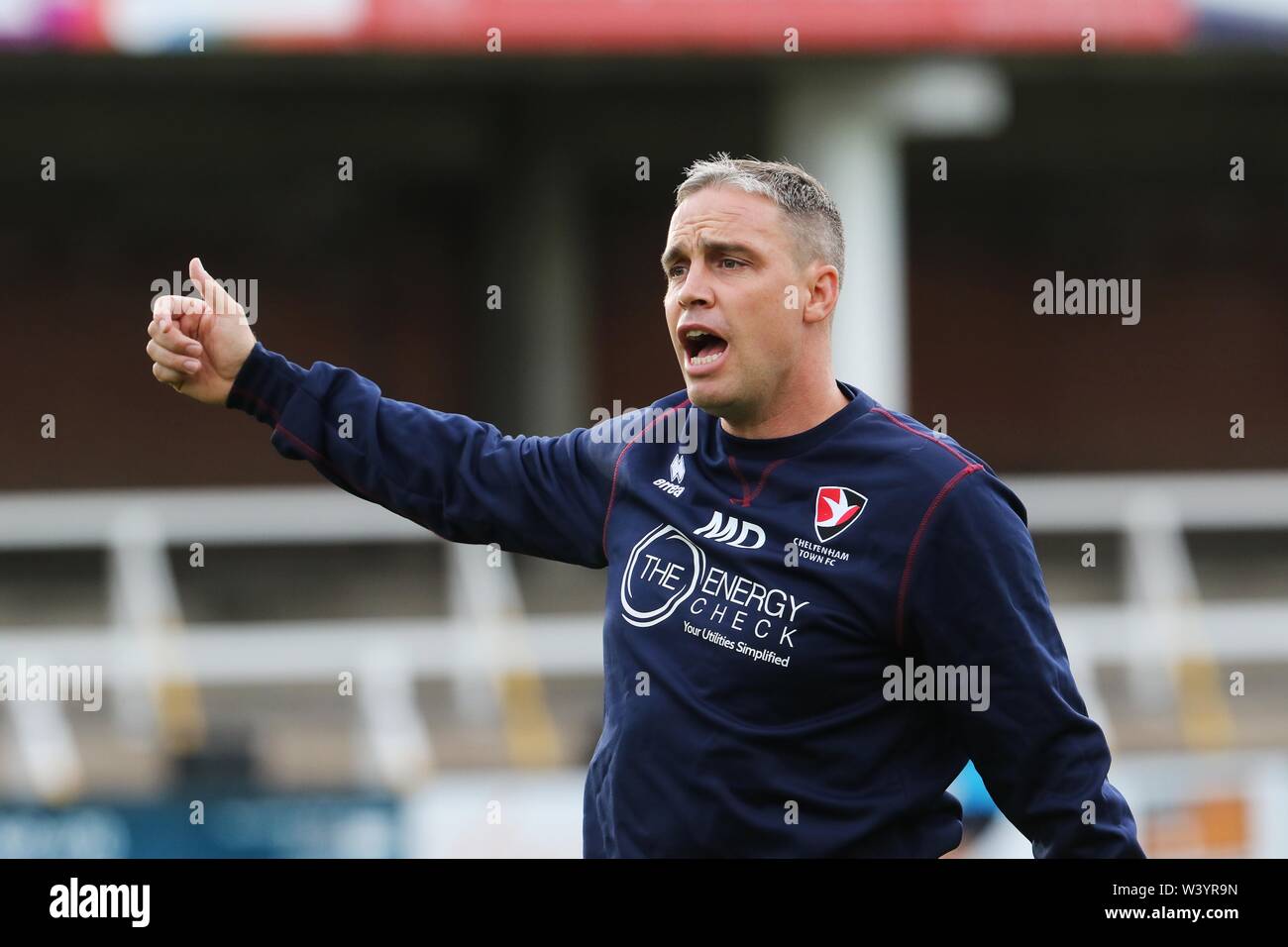 Hereford  FC v Cheltenham Town FC  at Edgar Street  (Pre-season Friendly - 17 July 2019) - Michael Duff  Picture by Antony Thompson - Thousand Word Me Stock Photo