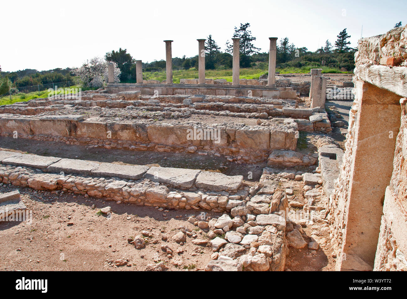 Cyprus, Polis, ruins of the Temple of Appolo Hylates Stock Photo Alamy