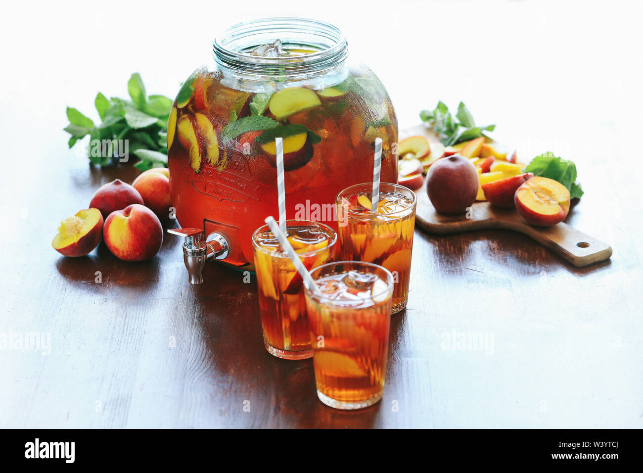 Ice tea drink Stock Photo