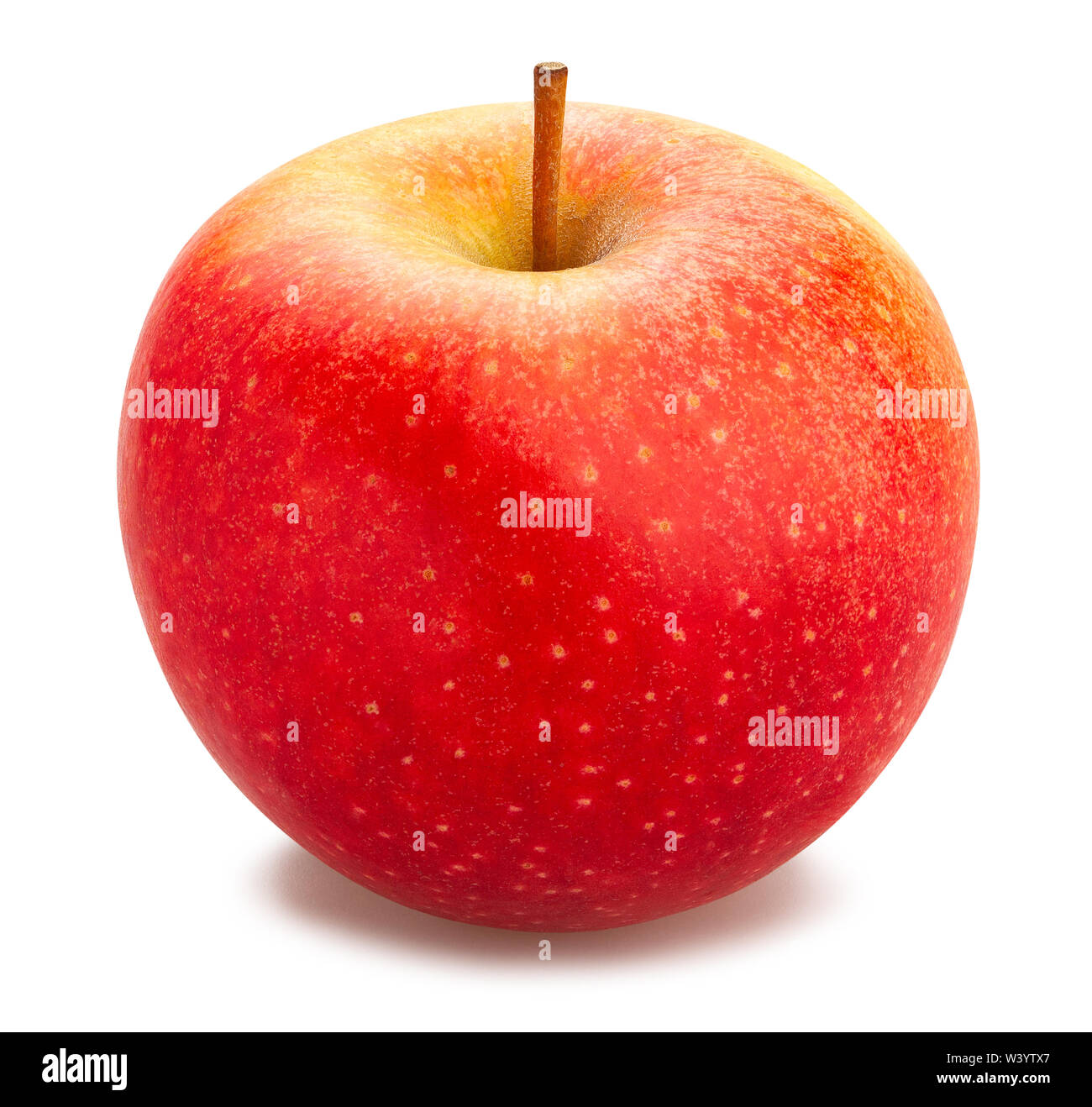 red apples path isolated on white Stock Photo