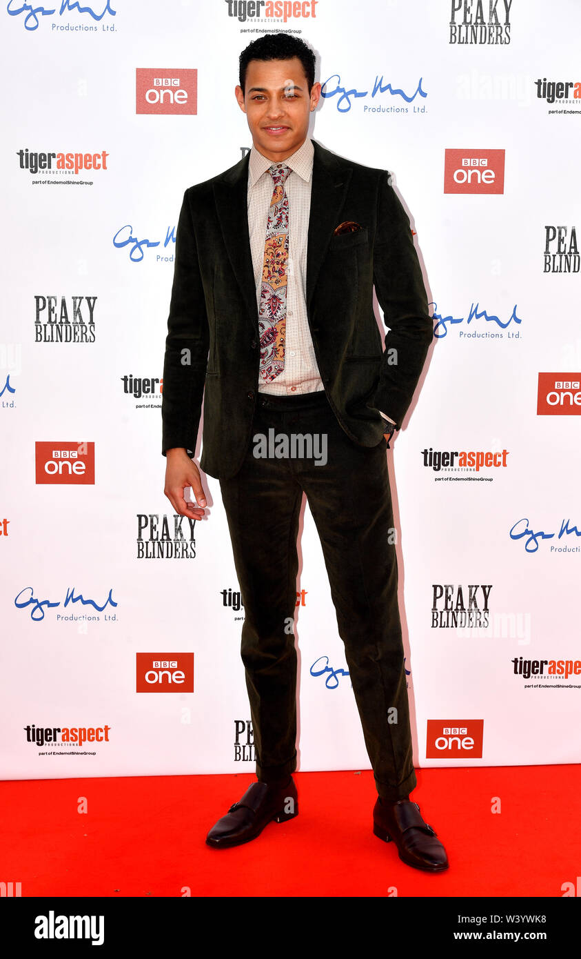 Daryl McCormack attending the Peaky Blinders Series Five World Premiere held at Birmingham Town Hall. Stock Photo