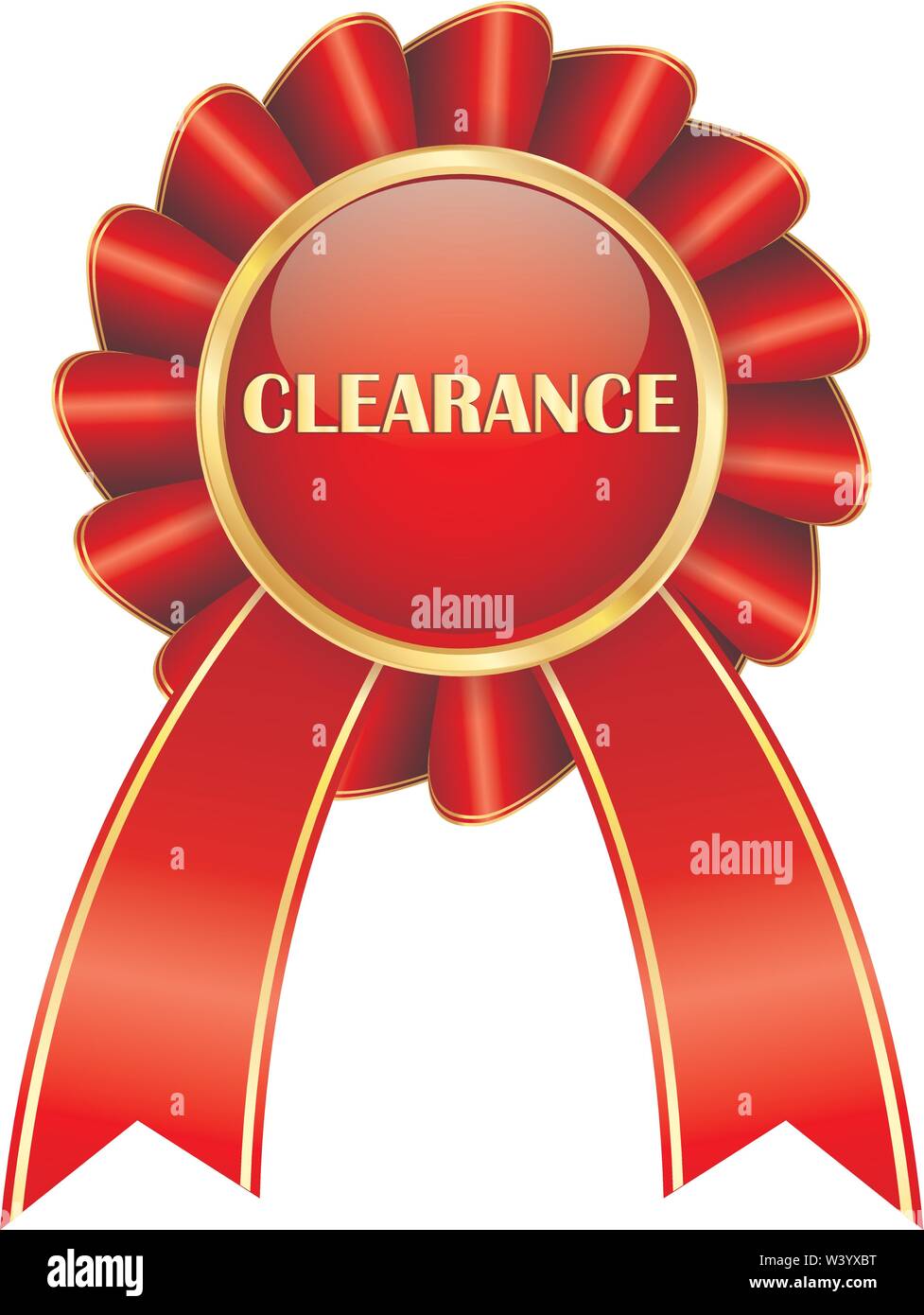 Shop retail sale sign. Clearance badge Stock Vector