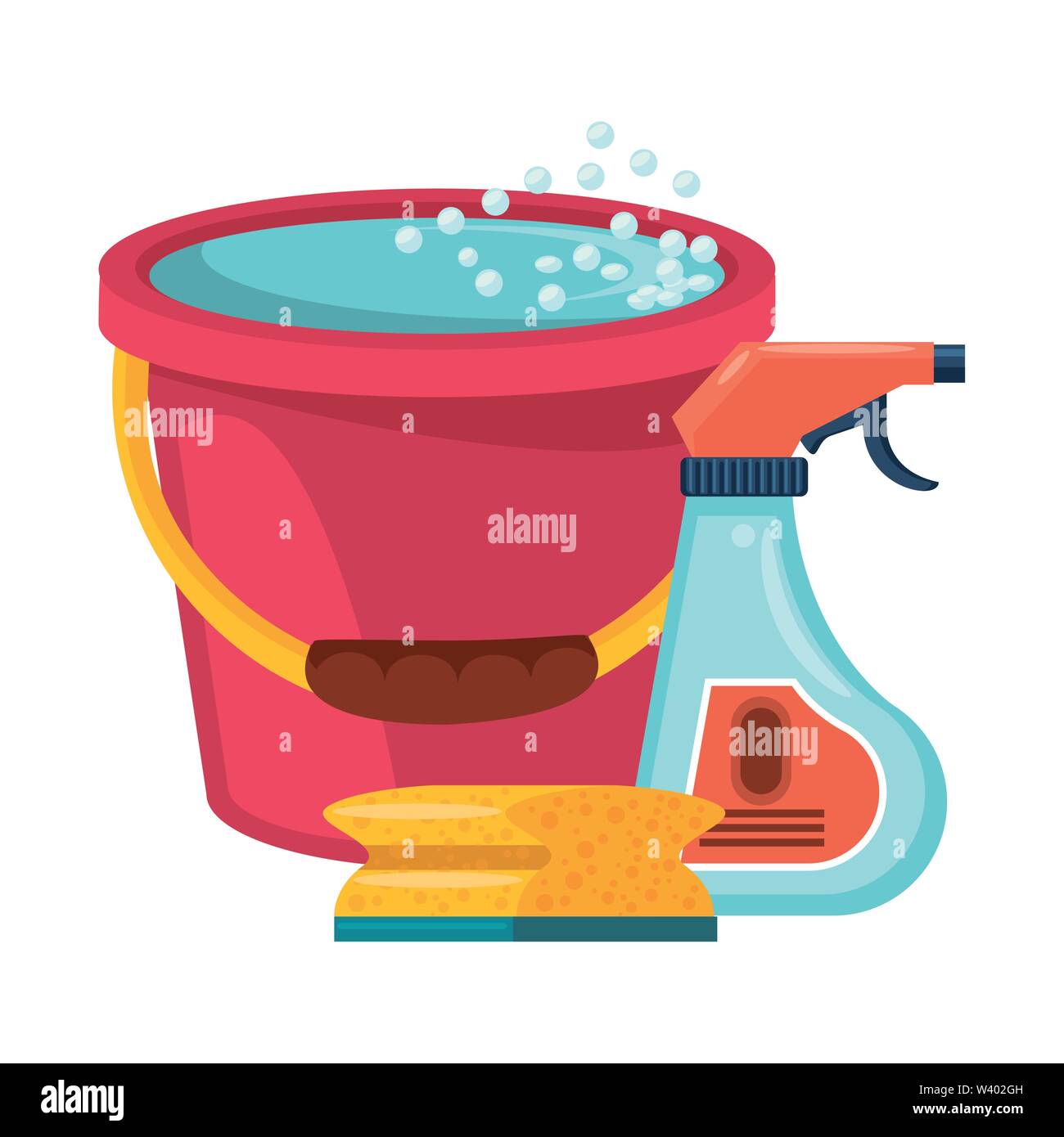 Set of cleaning equipment and products Stock Vector Image & Art - Alamy