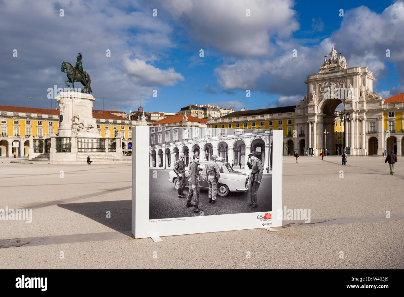 big photography of The Carnation Revolution, April 25th 1974 on the ...