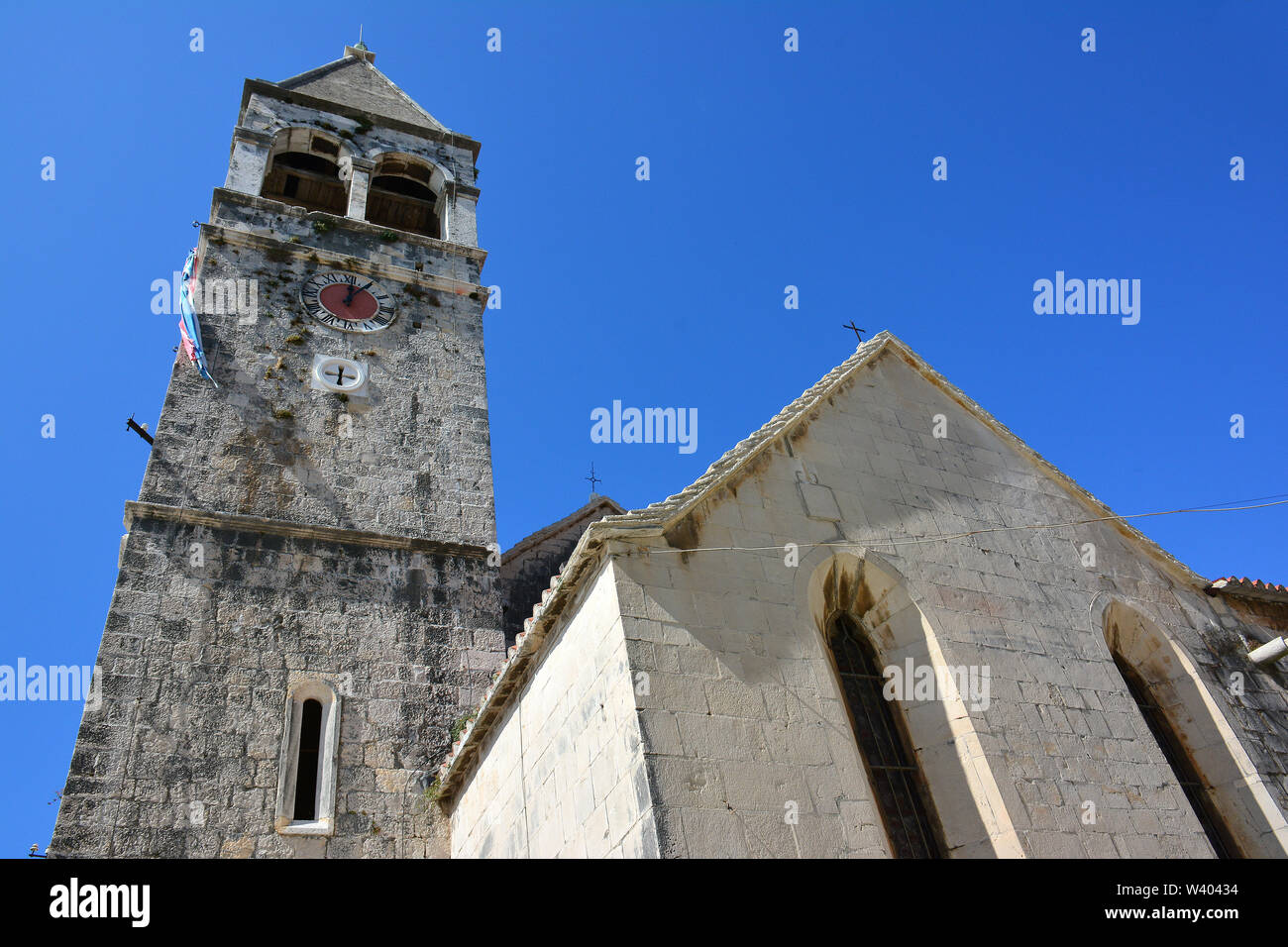 Church of St. Dominic, Crkva i samostan sv. Dominika, Trogir, Croatia, Europe, UNESCO World Heritage Site Stock Photo