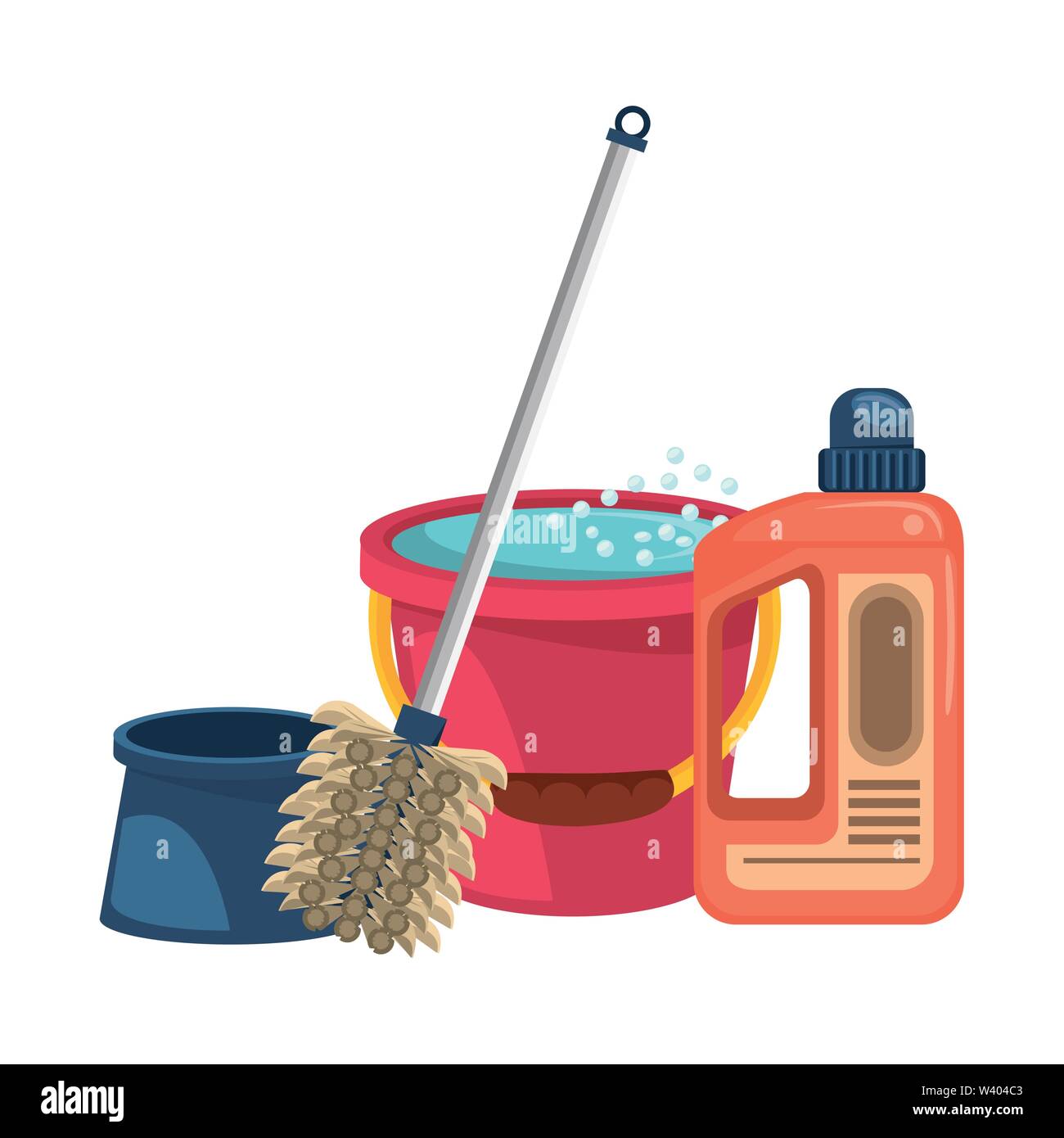 Set of cleaning equipment and products Stock Vector Image & Art Alamy