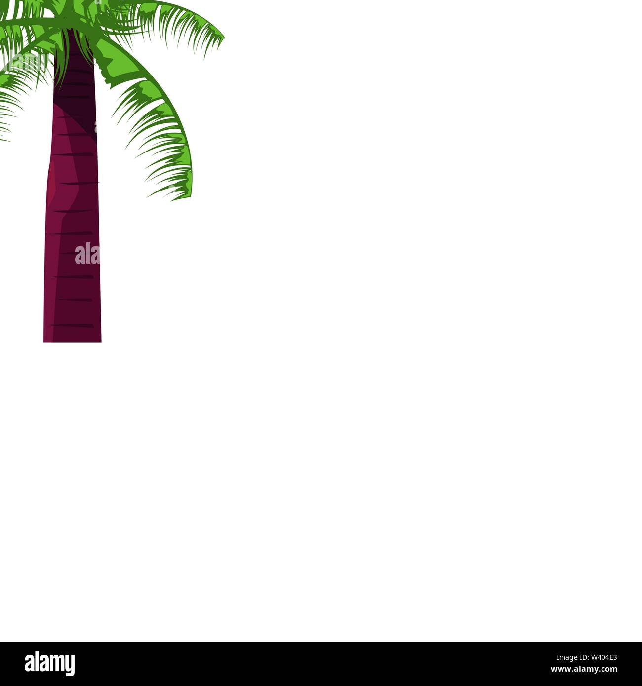palm tree tropical natural on white background vector illustration ...