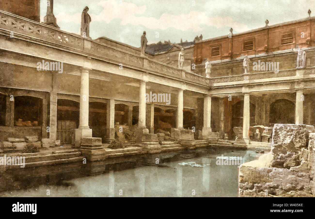 Bath Roman Baths Stock Photo Alamy