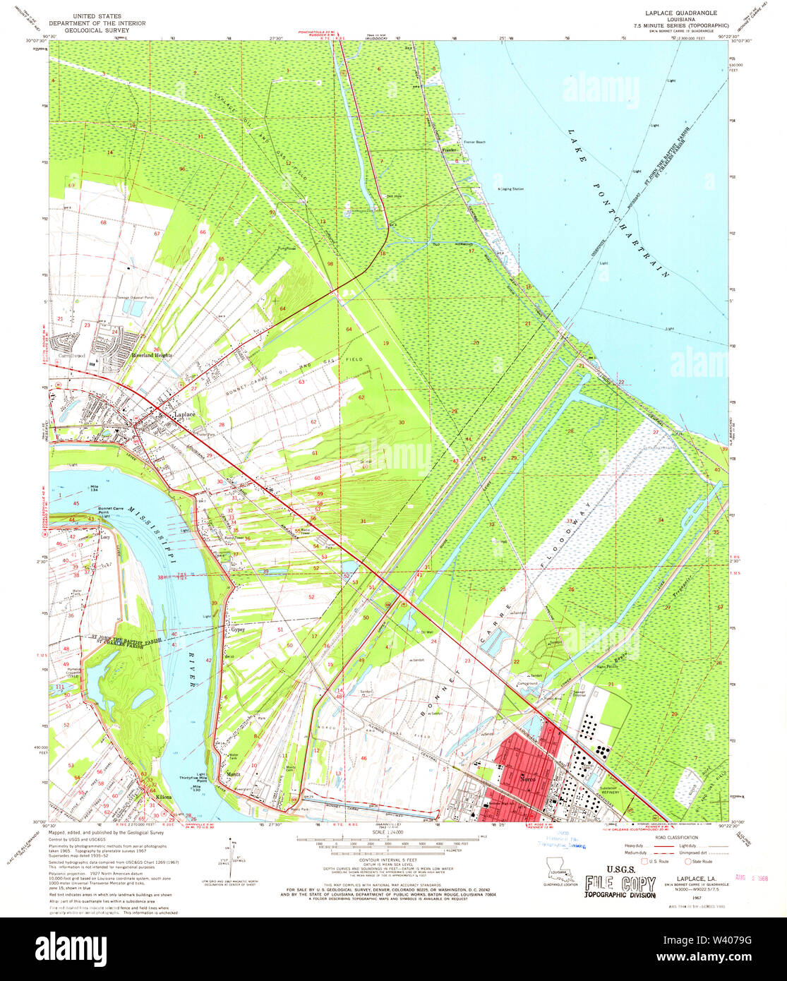 Laplace louisiana map hires stock photography and images Alamy