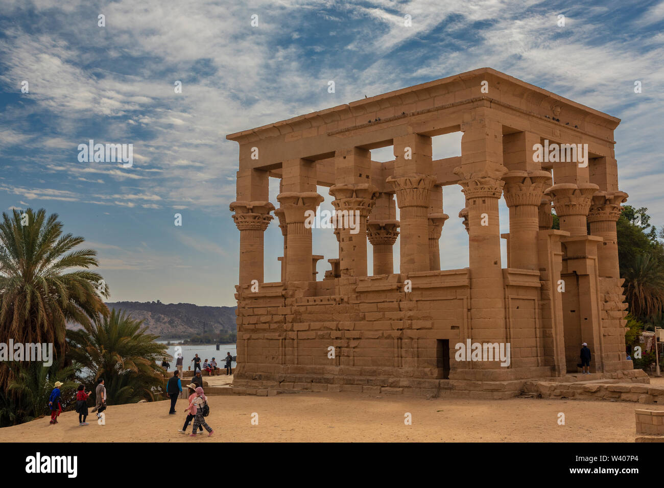 Trajan's Kiosk on Agilika Island Stock Photo