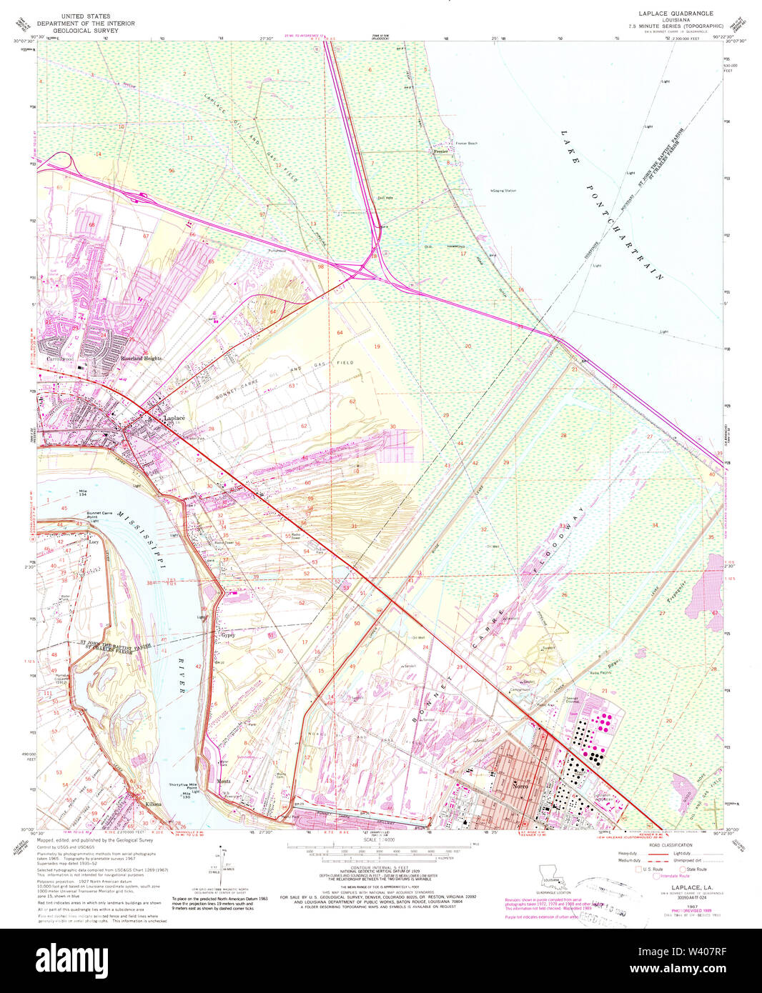 Laplace louisiana map Cut Out Stock Images & Pictures Alamy