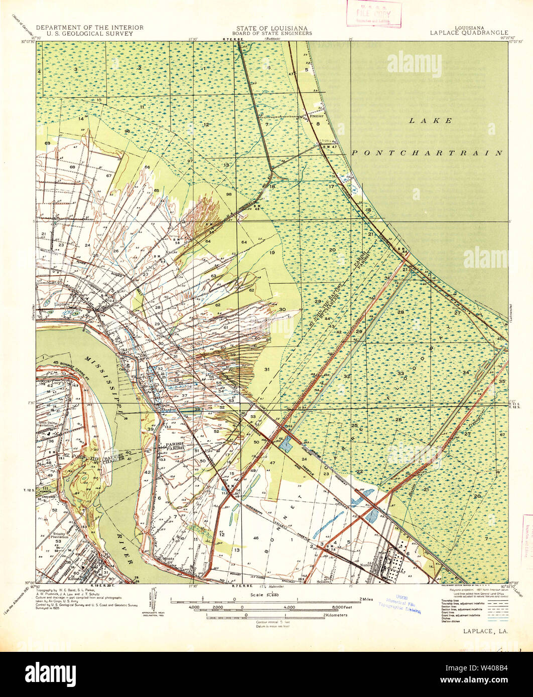 Laplace louisiana map hires stock photography and images Alamy