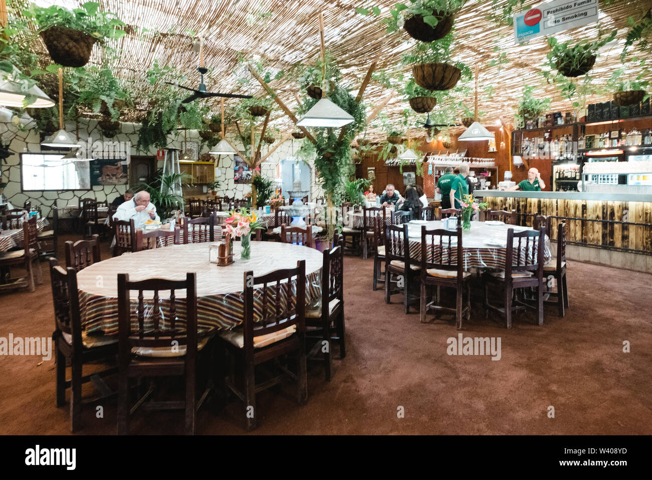 Traditional Canary Island restaurant Stock Photo Alamy